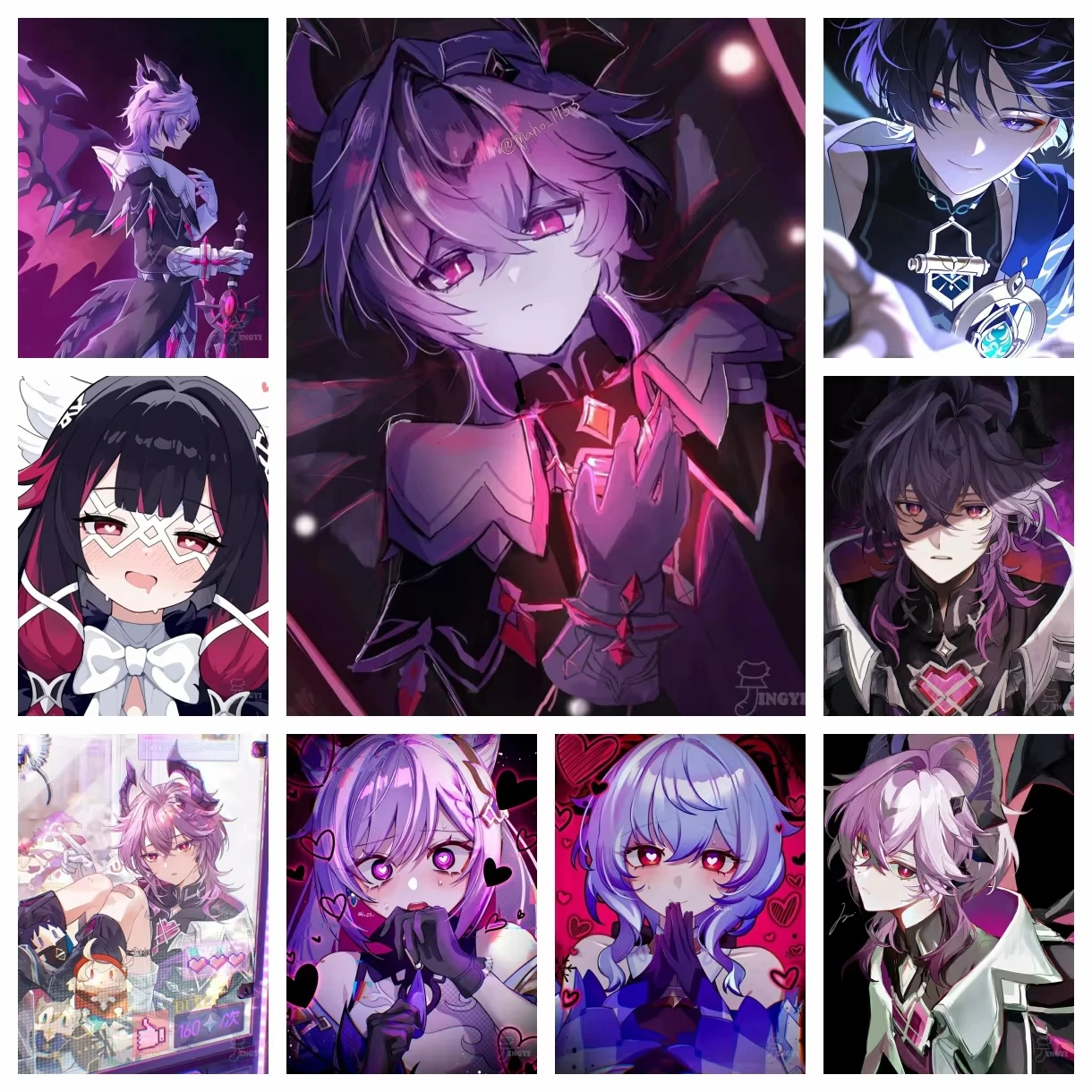 Photo Mosaic Print - 2026 Novo Jogo Genshin Impact Personagem