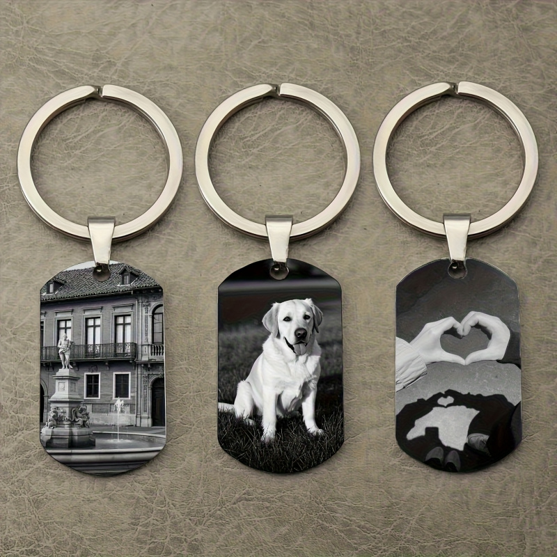 Initial Ring Custom - Chaveiro Personalizado com Foto, Pingente de