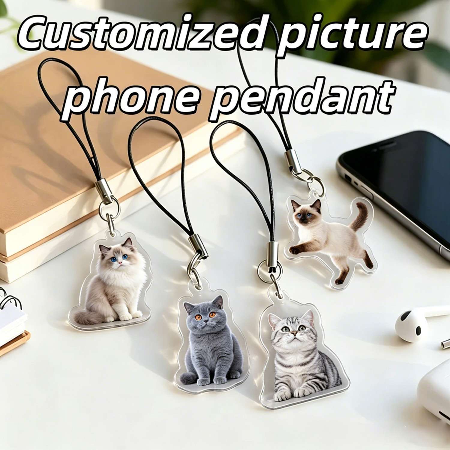 Pingente de Telefone com Retra - Pet Portrait Custom avaliação e preço